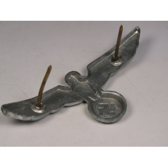 Wehrmacht Cap Eagle, Zinc, Mid to Late War. Espenlaub militaria