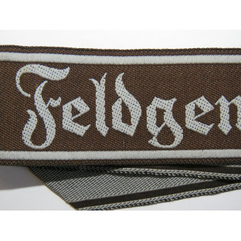 Wehrmacht Heer Feldgendarmerie Cuff Title for NCOs. Espenlaub militaria