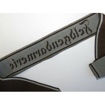 Wehrmacht Heer Feldgendarmerie Cuff Title for NCOs. Espenlaub militaria