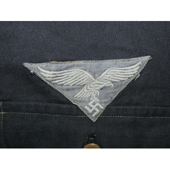 Luftwaffe Shirt, Grey Cotton, Rare Variant. Espenlaub militaria