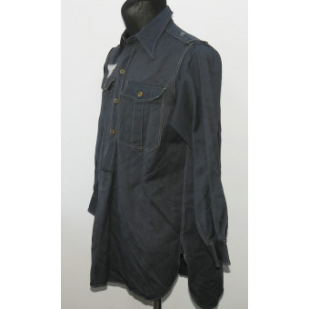 Luftwaffe Shirt, Grey Cotton, Rare Variant. Espenlaub militaria