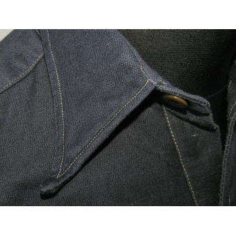 Luftwaffe Shirt, Grey Cotton, Rare Variant. Espenlaub militaria