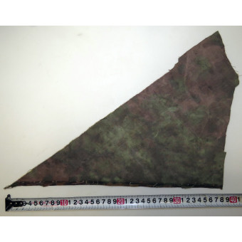 Waffen-SS Camouflage Fabric Fragment, Platanenmuster with Overprinted Eichenlaubmuster. Espenlaub militaria