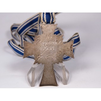 2nd class Cross of German mother - 1938 in silver. Espenlaub militaria