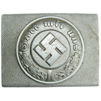 Пряжка полиции Третьего Рейха. Алюминий. Накладной медальон. Espenlaub militaria