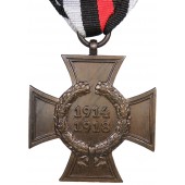 Croix commémorative Hindenburg 1914-1918. G 21. Sans épée. Fer bronzé