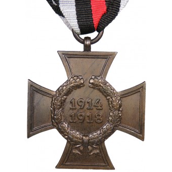 Herdenkings Hindenburg Cross 1914-1918. G 21. zonder zwaarden. Bronzed Iron. Espenlaub militaria