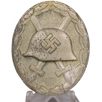 DoubleTarked Silver Silver Wover Badge, 1939 Wächtler und Lange L / 55-100. Espenlaub militaria
