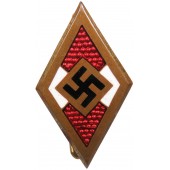 Goldenes HJ Ehrenzeichen Hitlerjugend Guldmedlemsmärke. RZM 15. #25336