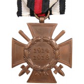 Памятный крест Гинденбурга 1914-1918. R.V. PFORZHEIM Reichsverband №5. С мечами