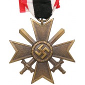 KVK 2nd class 1939 with swords, early, bronze