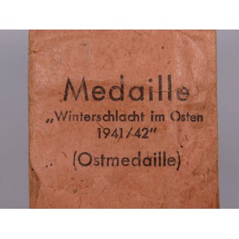 Medaille Winterschlacht im Osten 1941/42 (Ostmedaille). Katz & Deyhle. Mint. Espenlaub militaria