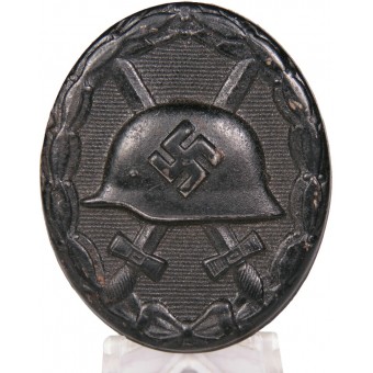 Il grado nero del distintivo della ferita 1939 segnato 32 - W. Hobacher. Espenlaub militaria