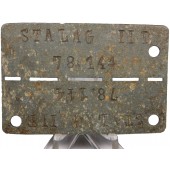 Disco de identificación de un prisionero de guerra del Stalag II-D Stargard