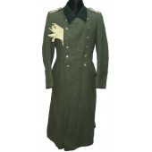 Manteau de campagne d'officier, taillé dans un tissu de laine de campagne. Lieutenant de la Wehrmacht.