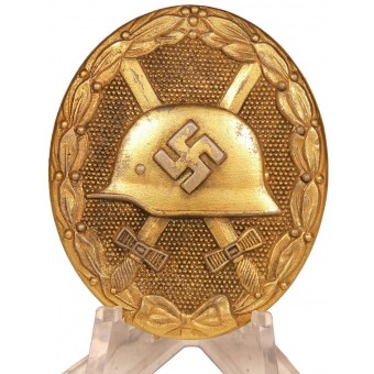 Klein und Quenzer. Золотая степень знака За ранение 1939. Espenlaub militaria