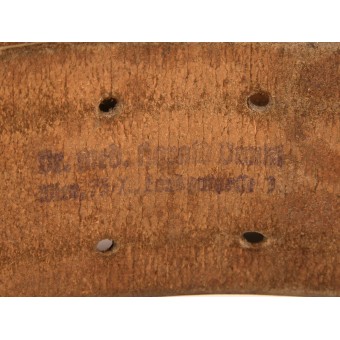 Cintura in pelle marrone da ufficiale tedesco con fibbia ad artiglio per ufficiali dellesercito o della Luftwaffe. Espenlaub militaria