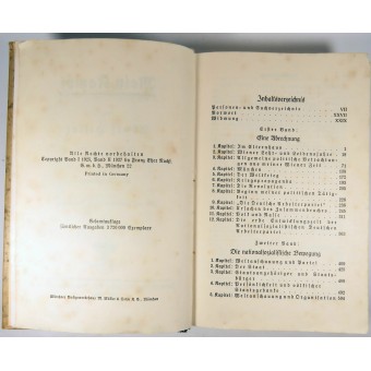Weißenthurmin kaupunki Häälahja Mein Kampf 1938 kirja. 317-321 Auflage. Espenlaub militaria