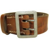 3rd Reich brown leather belt. Officers