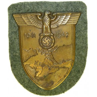 1941-1942 bouclier Krim acier bronzé. Espenlaub militaria