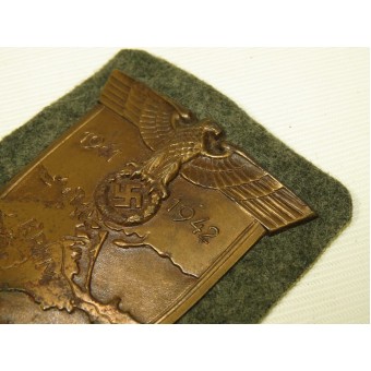 1941-1942 bouclier Krim acier bronzé. Espenlaub militaria