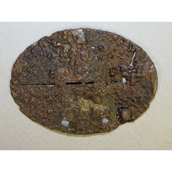 Смертный медальон СС Галичина из стали 1./SS -Gren AuE Rgt 14. Espenlaub militaria