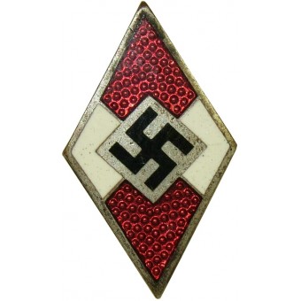 Hitler Jugend - HJ-organisationens medlemsmärke RZM M1/72- Fritz Zimmermann. Espenlaub militaria