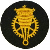 Distintivo commerciale della Kriegsmarine per il personale arruolato - Meccanici di armi di blocco. Sperrwaffen mechaniker Laufbahnabzeichen
