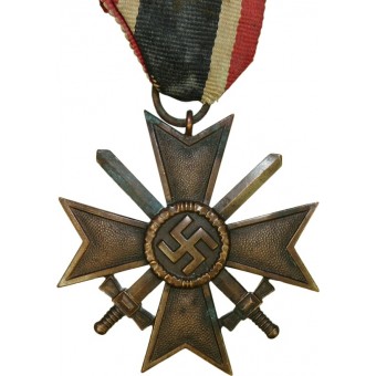 KVK classe II croix de guerre du mérite, bronze patinée. Espenlaub militaria