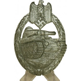 Derde Reich Tank Assault Badge / Panzerkampfabzeichen in Silver.. Espenlaub militaria