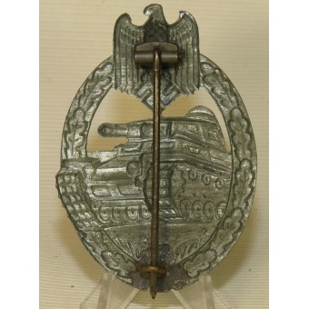 Tercer Reich tanque de asalto insignia / Panzerkampfabzeichen en plata.. Espenlaub militaria