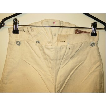 SA-Marine pantalon blanc dAdolf Hitler Schule, marqués. Espenlaub militaria