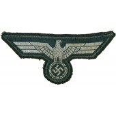 Tunic removed early Wehrmacht Heer flatwire eagle for NSOs/Officers