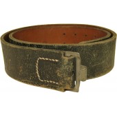 Wehrmacht or Waffen SS leather combat belt- 90 cm