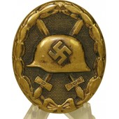 Wound badge 1939, black, brass