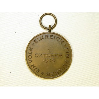 1 de octubre de 1938 años, medalla de Sudetes. Espenlaub militaria
