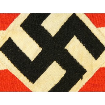 Нарукавная повязка Гитлерюгенд, тканый вариант. Ношенное состояние. Espenlaub militaria