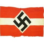 Нарукавная повязка Гитлерюгенд, тканый вариант. Ношенное состояние