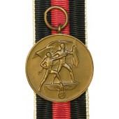 Médaille de l'annexion des Sudètes, 1 Okt 1938 année