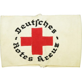 Käsivarsinauha kolmannen valtakunnan Punaisen Ristin sairaanhoitajalle. Espenlaub militaria
