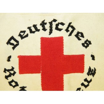 Käsivarsinauha kolmannen valtakunnan Punaisen Ristin sairaanhoitajalle. Espenlaub militaria