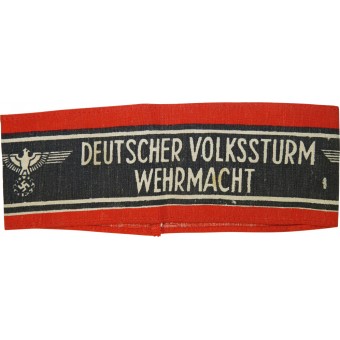 Нарукавная повязка фольксштурма с надписью: Deutscher Volkssturm Wehrmacht. Espenlaub militaria