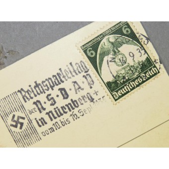Feldpostkarte Reichsparteitag Nürnberg septiembre de 1935 10-16. Espenlaub militaria