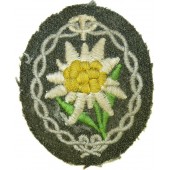 Нарукавная эмблема горно егерских частей Вермахта М 40