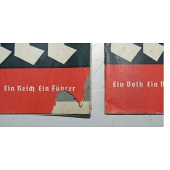 Voting brochure,1938.  Reunification (Anschluss) of Austria with the 3rd Reich.. Espenlaub militaria