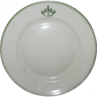 Тарелка РКВМФ для вторых блюд, из флотской или корабельной столовой. Espenlaub militaria