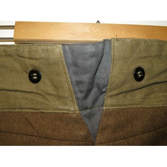 WW2 rusa Pantalones, lana hecho, préstamo y arriendo de 1945.. Espenlaub militaria