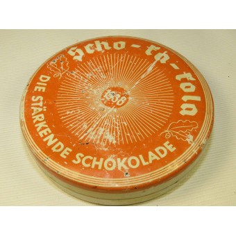 Металлическая коробка для шоколада Scho-ka-kola для Вермахта. 1938 год. Espenlaub militaria