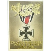 Wehrmachtin päivän propagandapostikortti. 