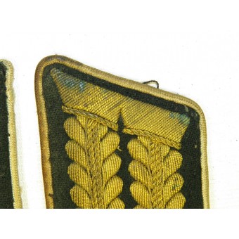 Wehrmacht Justitiële ambtenaren Höerer Dienst - Hoogwaardige Career Collar Tabs. Espenlaub militaria